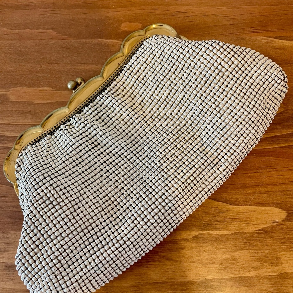 Vintage Whiting and Davis Metal Mesh Small Clutch Bag
